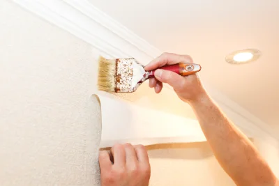 Pose de papier peint à Puilaurens — revêtements muraux et toiles de verre